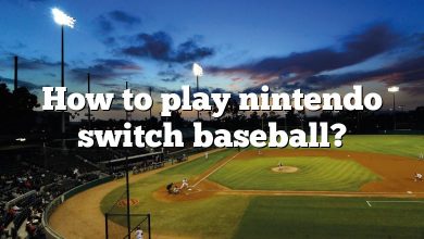 How to play nintendo switch baseball?