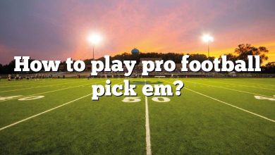 How to play pro football pick em?