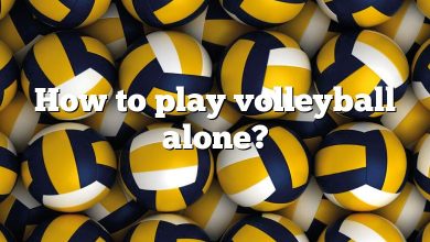 How to play volleyball alone?