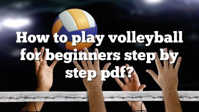 How to play volleyball for beginners step by step pdf?