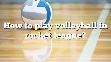 How to play volleyball in rocket league?