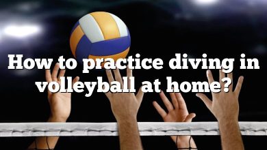How to practice diving in volleyball at home?