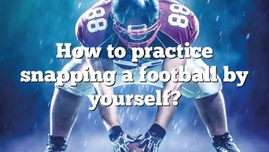 How to practice snapping a football by yourself?