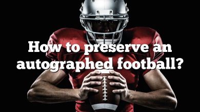 How to preserve an autographed football?