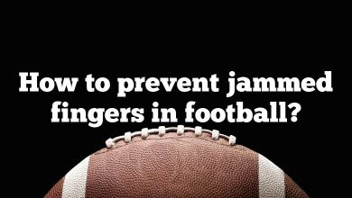 How to prevent jammed fingers in football?