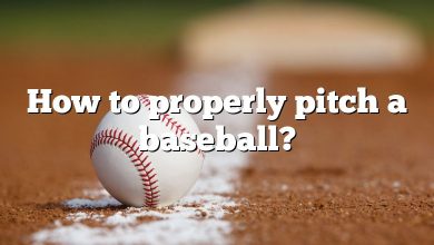 How to properly pitch a baseball?