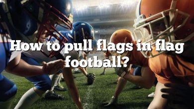 How to pull flags in flag football?