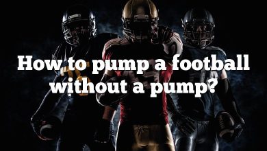 How to pump a football without a pump?