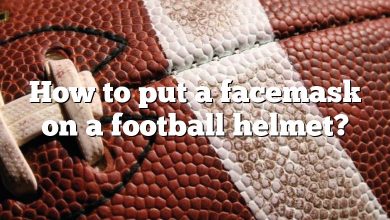 How to put a facemask on a football helmet?