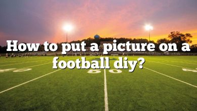 How to put a picture on a football diy?