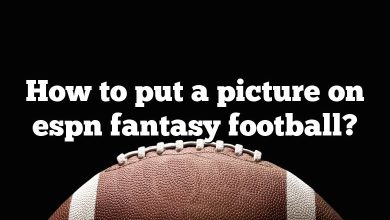 How to put a picture on espn fantasy football?