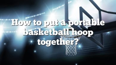 How to put a portable basketball hoop together?