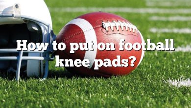 How to put on football knee pads?