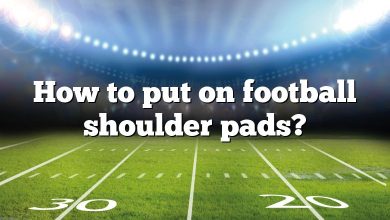 How to put on football shoulder pads?