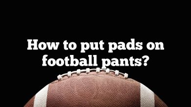 How to put pads on football pants?