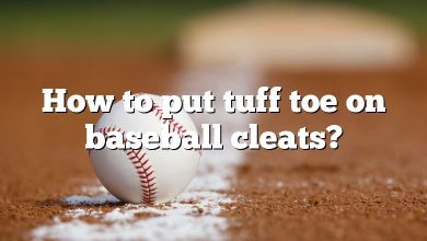 How to put tuff toe on baseball cleats?