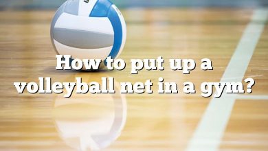 How to put up a volleyball net in a gym?