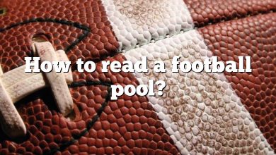 How to read a football pool?
