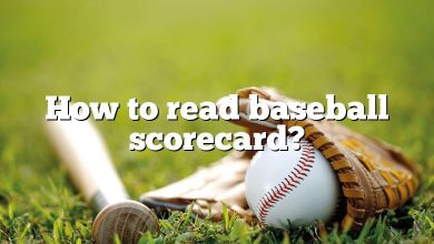 How to read baseball scorecard?
