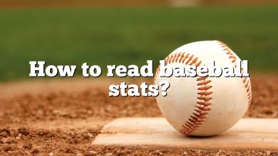 How to read baseball stats?