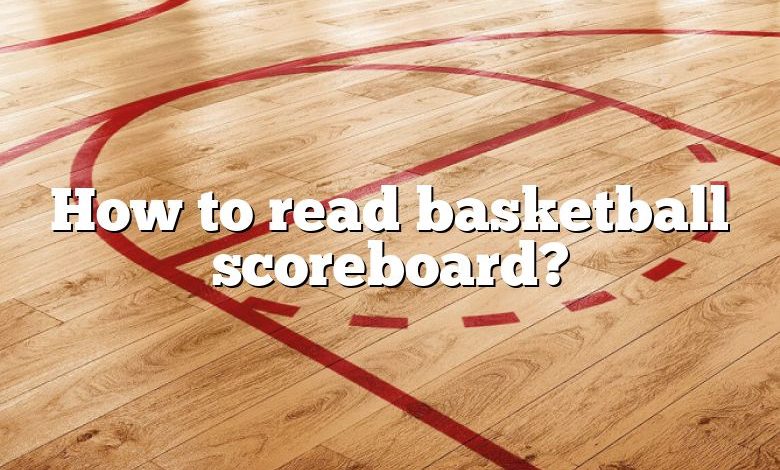 How to read basketball scoreboard?