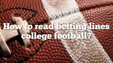 How to read betting lines college football?