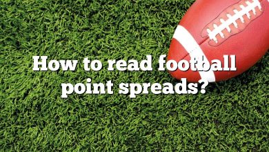 How to read football point spreads?