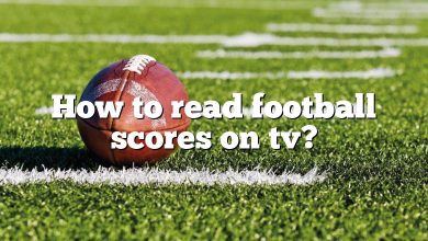 How to read football scores on tv?