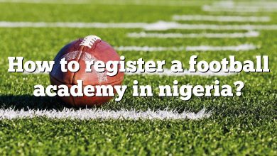 How to register a football academy in nigeria?