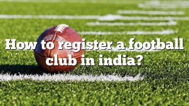 How to register a football club in india?