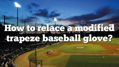 How to relace a modified trapeze baseball glove?