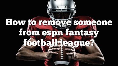 How to remove someone from espn fantasy football league?
