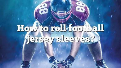 How to roll football jersey sleeves?