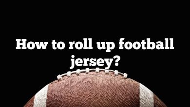 How to roll up football jersey?