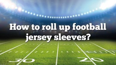 How to roll up football jersey sleeves?