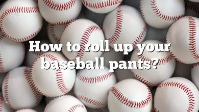 How to roll up your baseball pants?