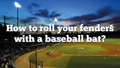 How to roll your fenders with a baseball bat?
