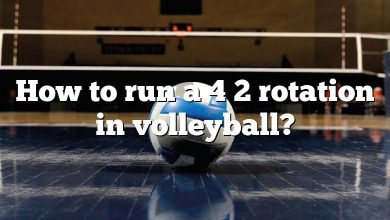 How to run a 4 2 rotation in volleyball?