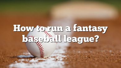 How to run a fantasy baseball league?