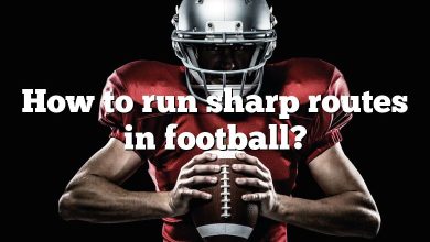 How to run sharp routes in football?