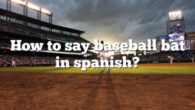How to say baseball bat in spanish?