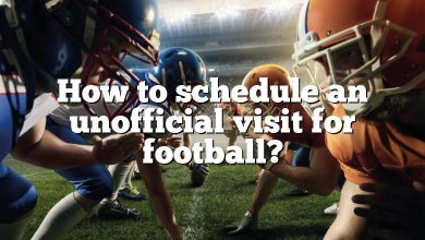 How to schedule an unofficial visit for football?