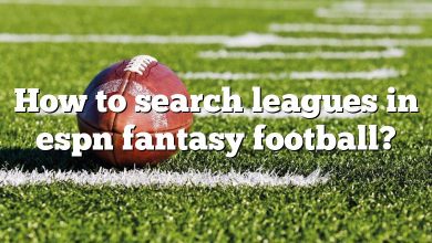 How to search leagues in espn fantasy football?