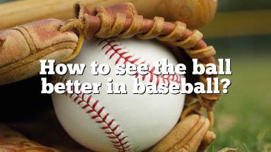 How to see the ball better in baseball?