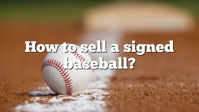 How to sell a signed baseball?
