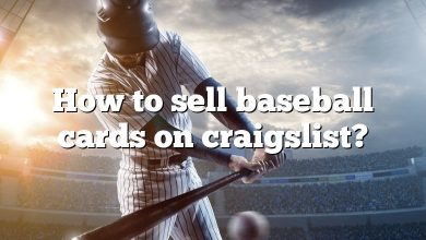 How to sell baseball cards on craigslist?