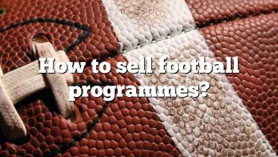 How to sell football programmes?