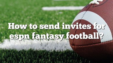 How to send invites for espn fantasy football?
