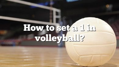 How to set a 1 in volleyball?