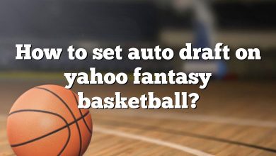 How to set auto draft on yahoo fantasy basketball?